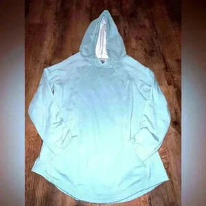 Athletic works soft light teal hoodie